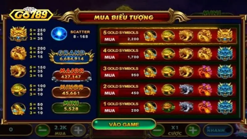 kho báu tứ linh go789